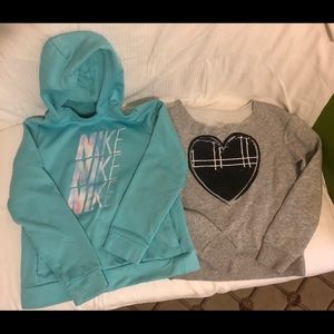 Nike hoodies and justice sweatshirt for girls